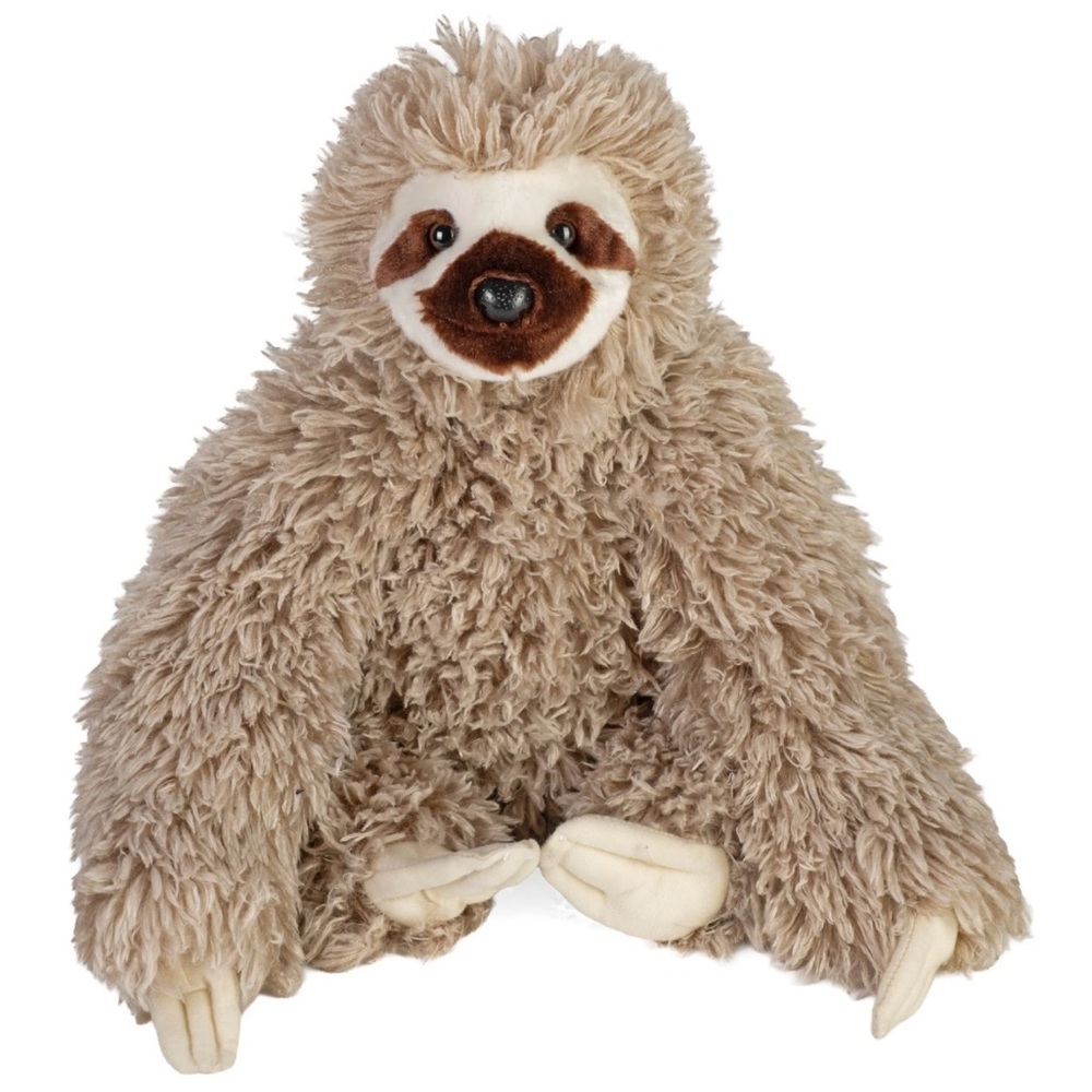 Wild Republic Three Toed Sloth stuffed animal soft & cuddly Cuddlekins NWT
